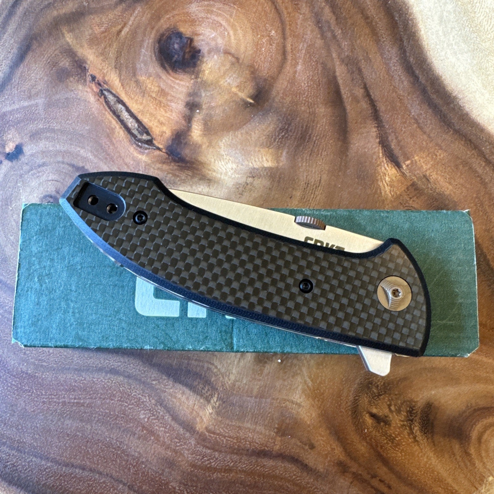 CRKT 4620 Avant Knife, Plain Edge Folding LinerLock  Blade
