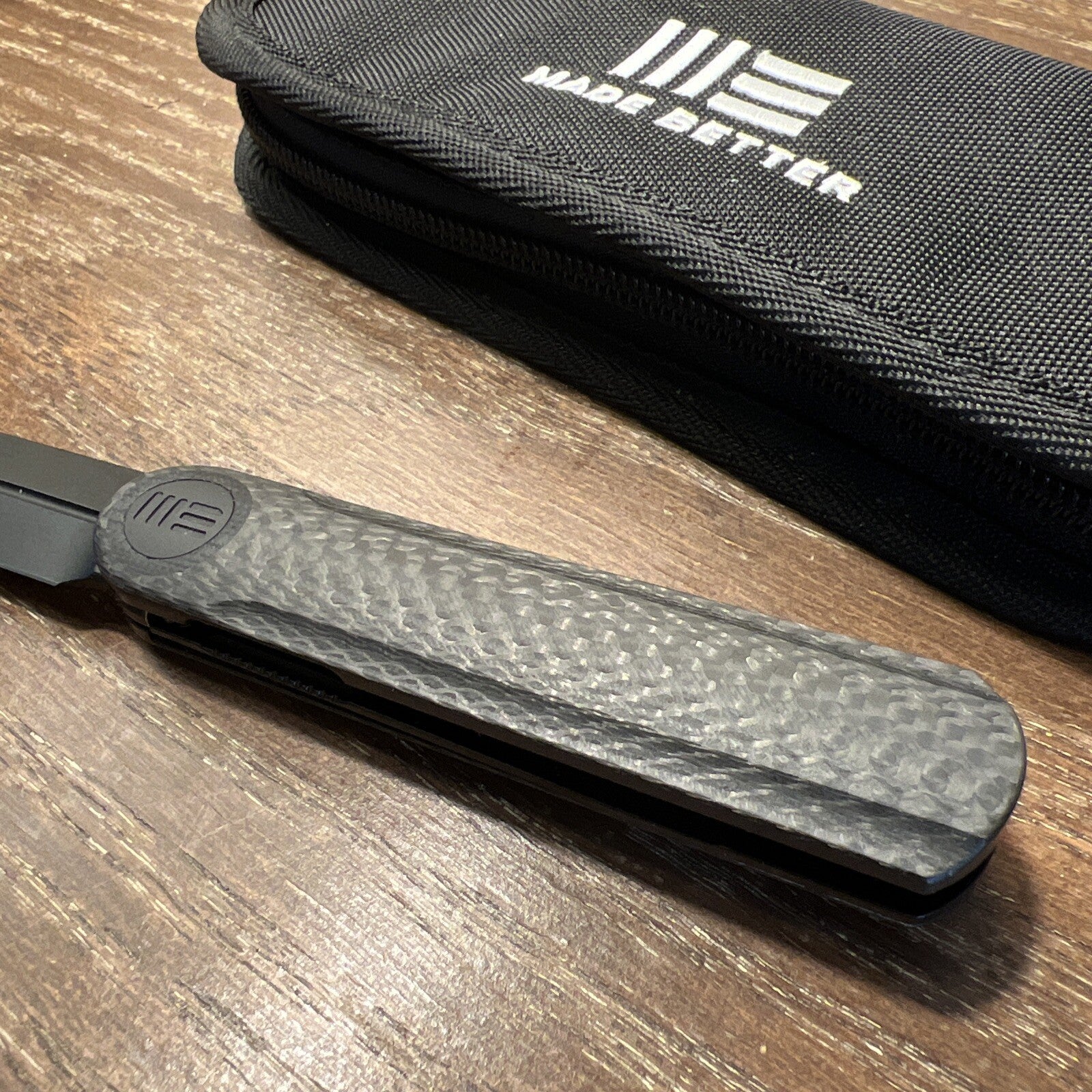 WEKNIFE Eidolon Front Flipper Knife Carbon Fiber Handle NEW NO BOX