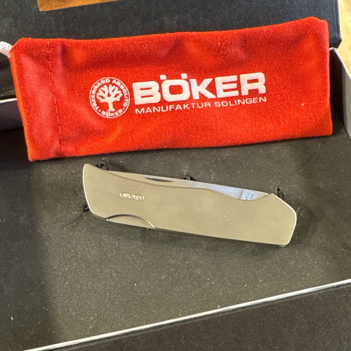 Boker Solingen Titan 2 New 112009 Titanium Folding Knife
