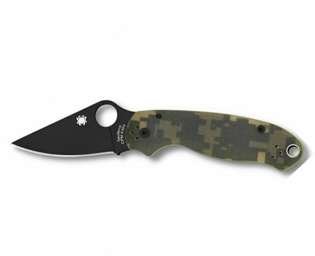 Spyderco Para 3 Black Blade Camo C223GPCMOBK New with box